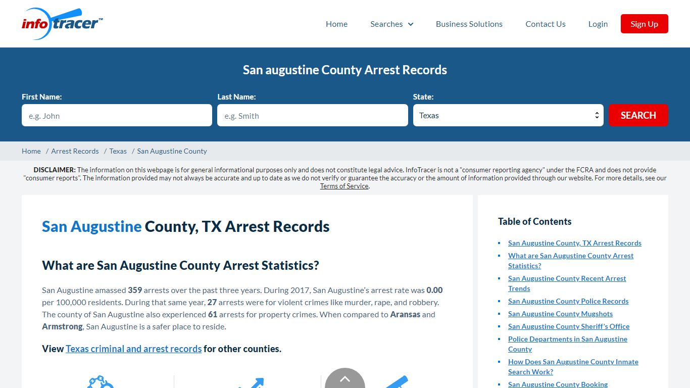 San Augustine, TX Arrests, Mugshots & Jail Records - InfoTracer